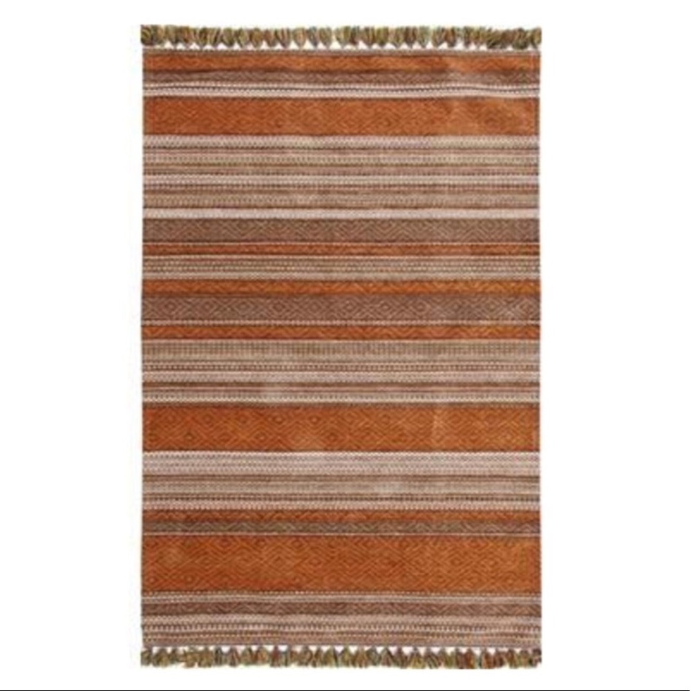 Boho Rug Turkish Cotton
 Brown